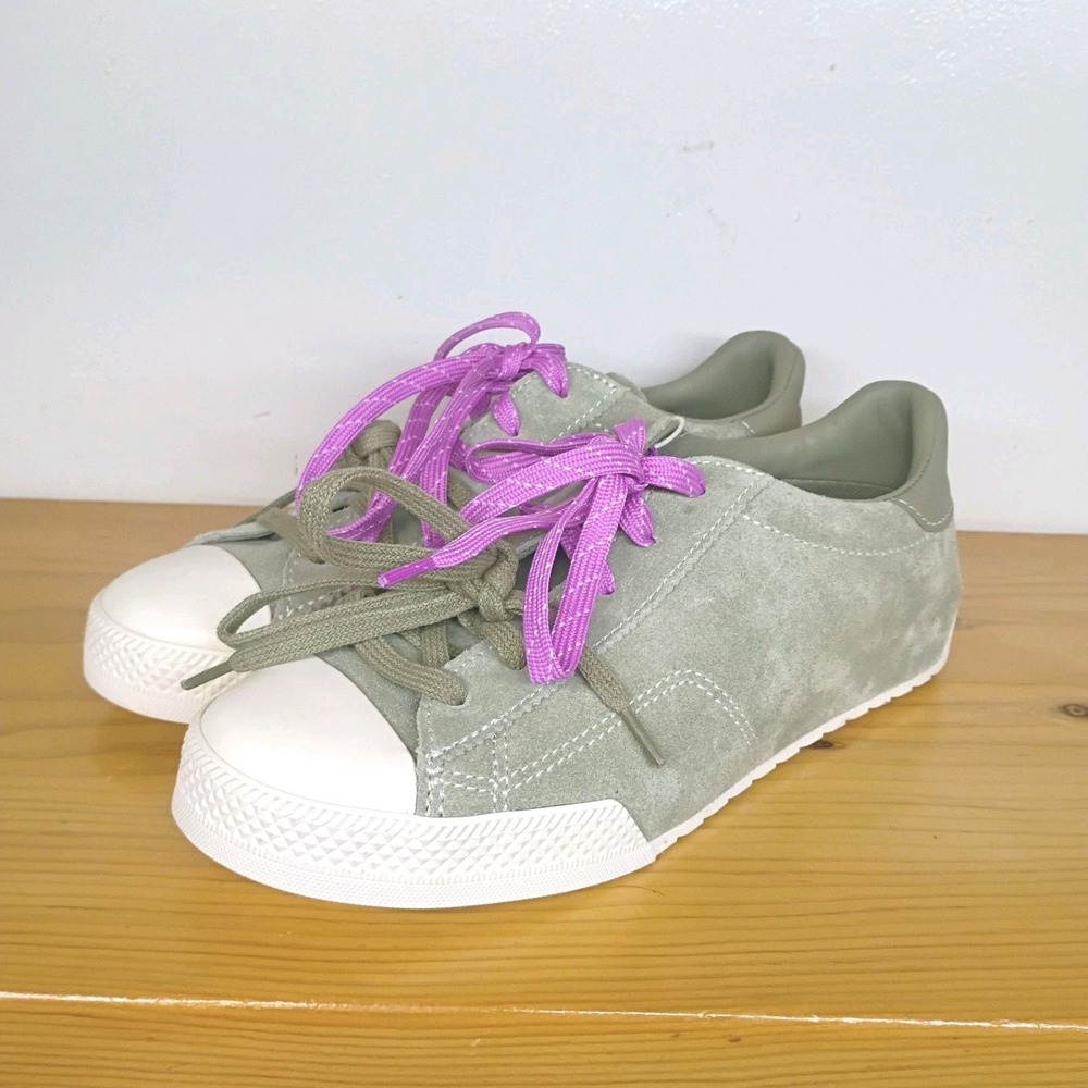 Converse Chuck Taylor All Star Lo Pro Womens Size 7 Green Pink Shoes Sneakers